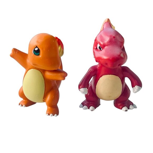 VTG Authentic Takara Tomy Charmeleon & '17 Charmander Pokémon PVC Figurines - Picture 1 of 9